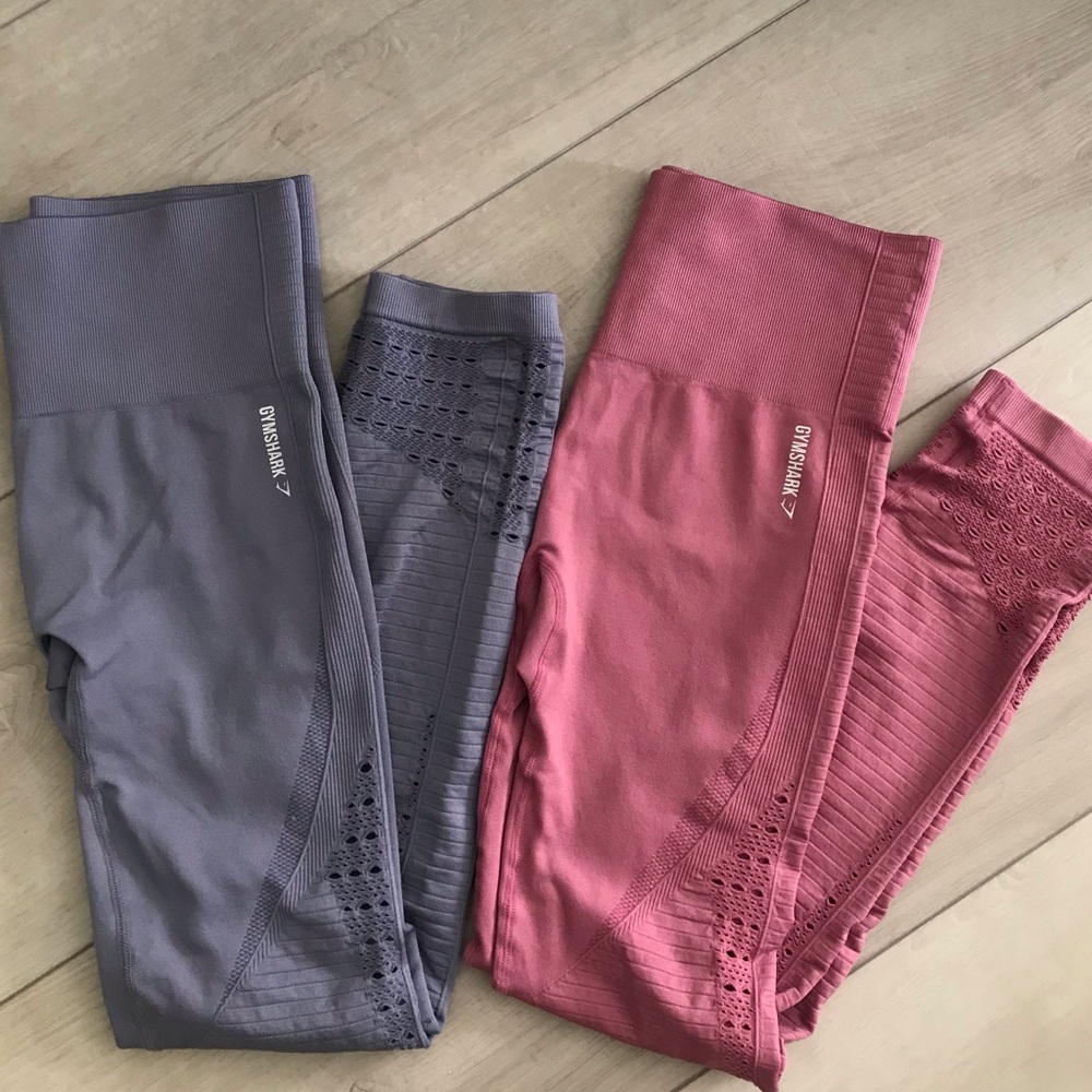2  Pairs GymShark Energy Seamless Leggings